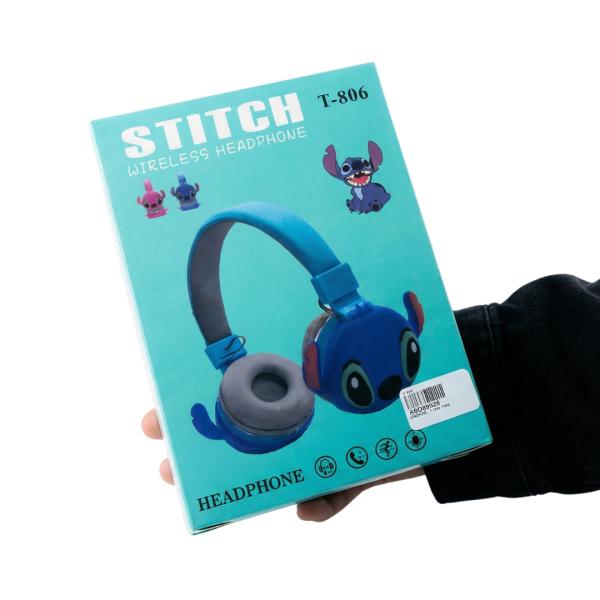 AUDIFONOS DE DIADEMA DISE&Ntilde;O STITCH  MODELO T-806