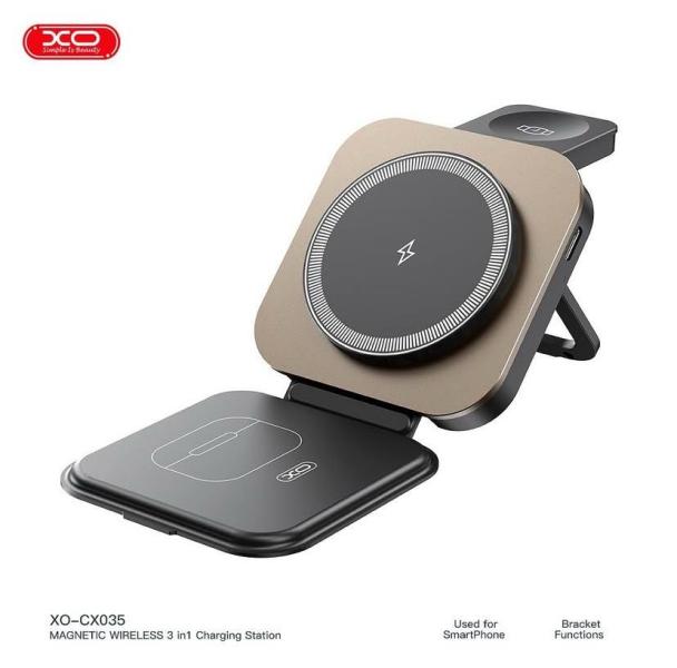CARGADOR INALAMBRICO MODELO CX035 XO NEGRO