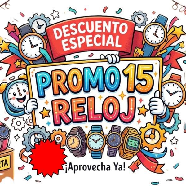 PROMOCION CAJA 15 RELOJES