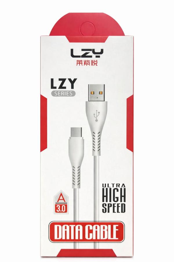 CABLES USB TIPO-C HR-X14 COLOR 2 MTRS BLANCO