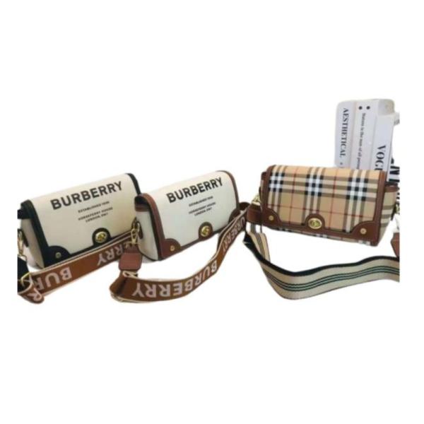 BOLSO CRUZADO BURBERRY NEGRO/BLANCO