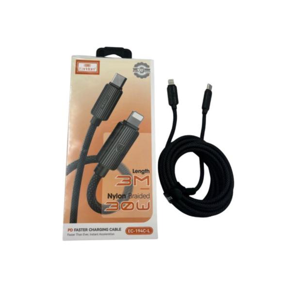 CABLE TIPO C A LIGTHNING MODELO EC-194 C-I EARLDOM